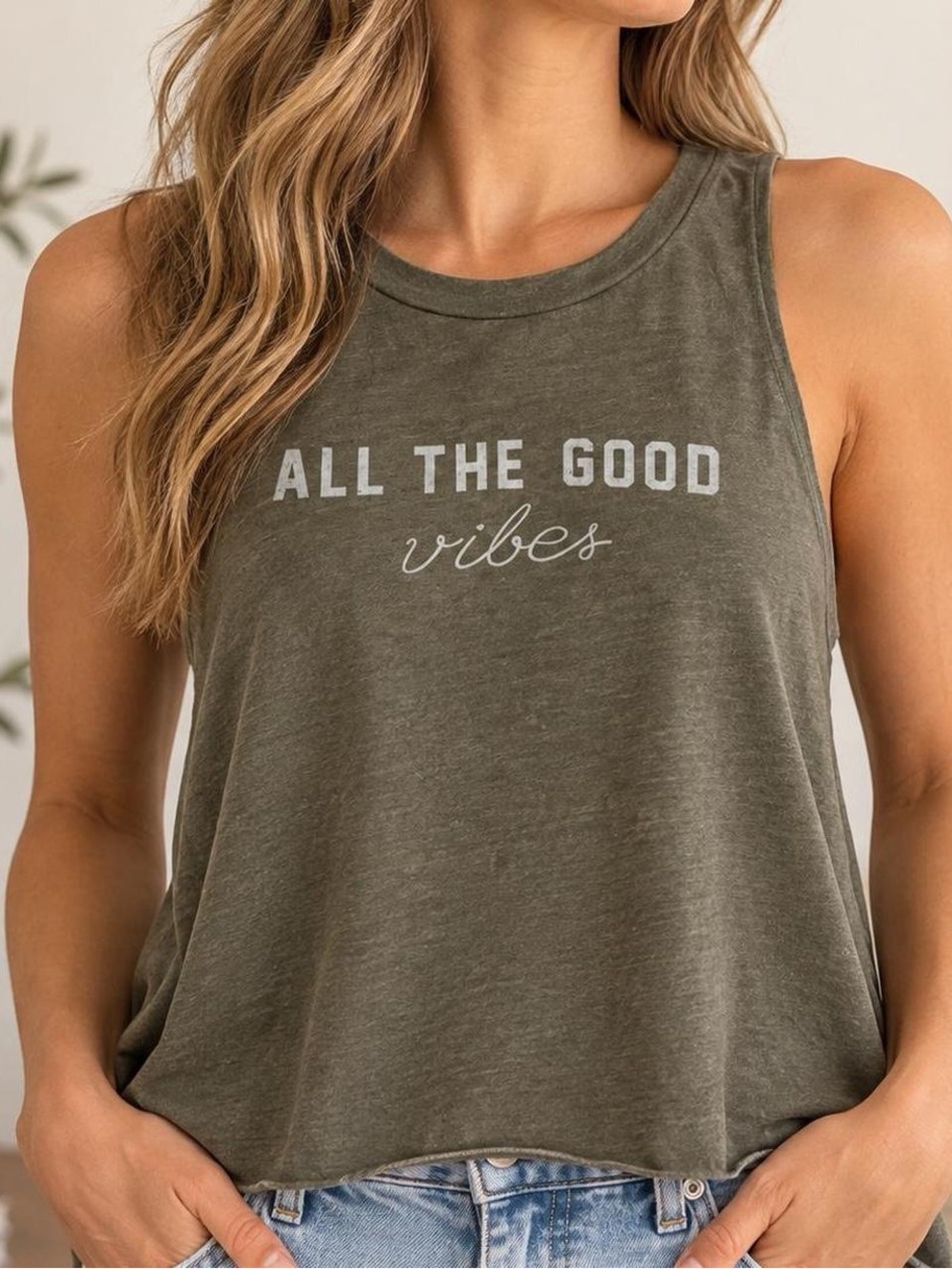 Grayson Threads All The Good Vibes Tank Top Size Small